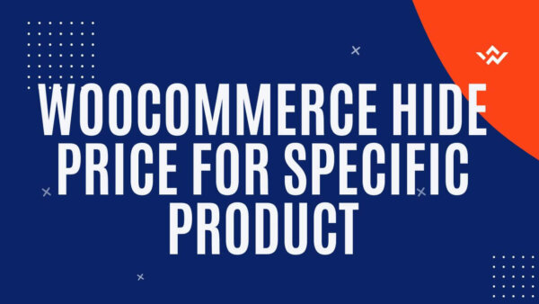 WooCommerce hide price for specific product