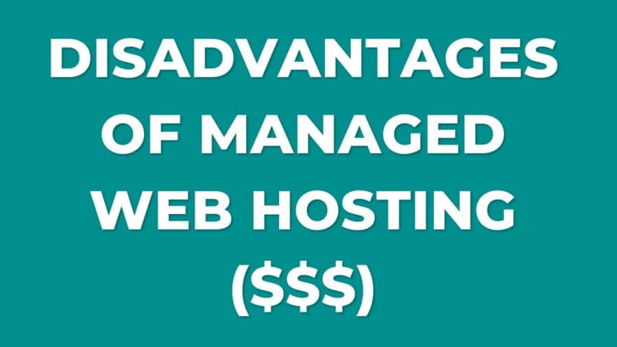 What are the disadvantages of managed web hosting?