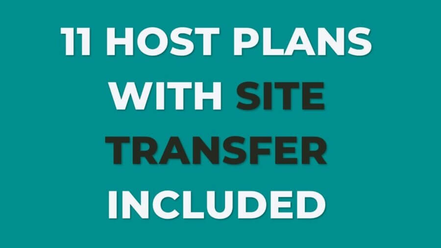 11 WordPress hosting with site transfer included