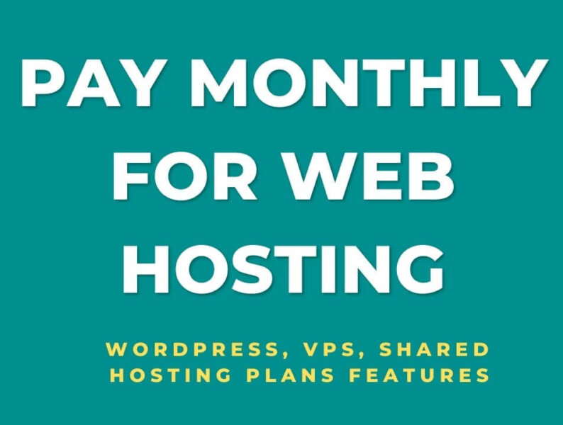 WordPress hosting monthly plan (month to month wordpress hosting plans)